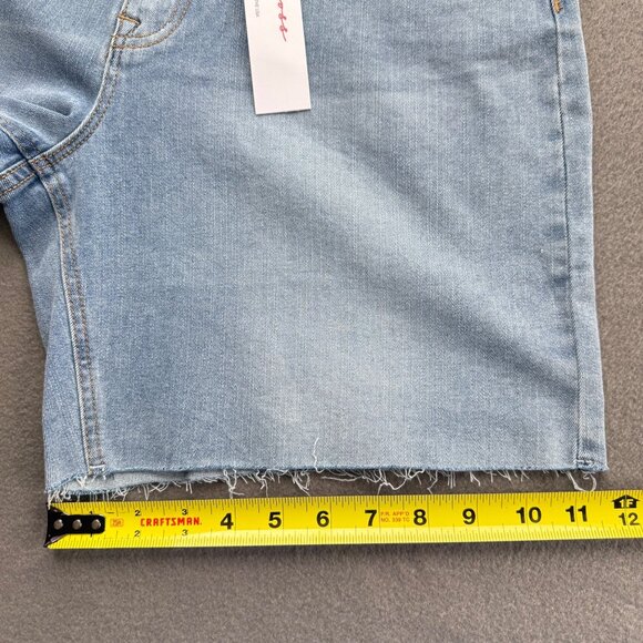 Vigoss Women's Ace High Rise Stretch Raw Hem Denim Bermuda Shorts Size 15/32 NWT - Picture 10 of 11